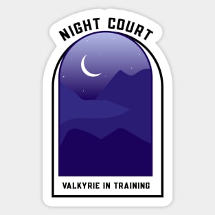 Night Court - Valkyrie in Training Sticker